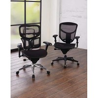 Workpro?Quantum 9000 Series Ergonomic Mid-Back Mesh/Mesh Chair, Black