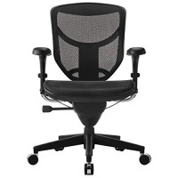 Workpro?Quantum 9000 Series Ergonomic Mid-Back Mesh/Mesh Chair, Black