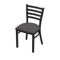 Holland Bar Stool Co. 400 Jackie 18 Chair With Black Wrinkle Finish And Canter Storm Seat