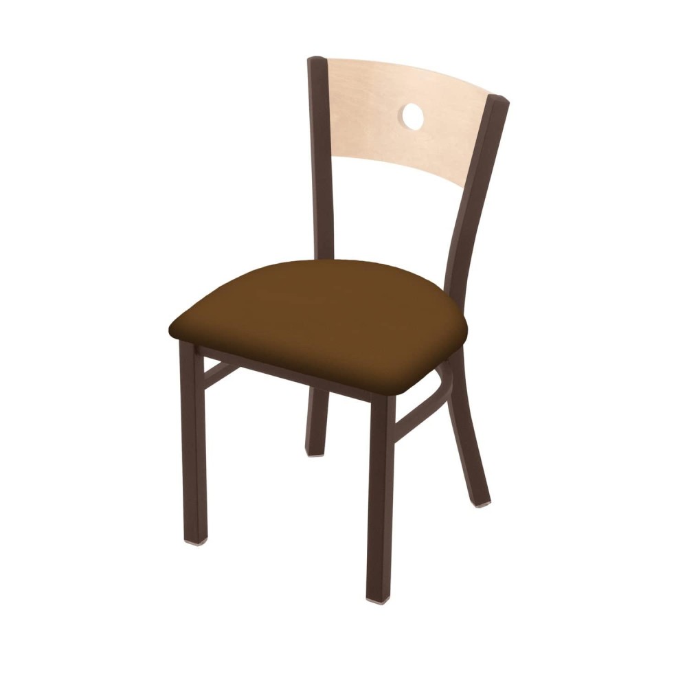 Holland Bar Stool Co. 630 Voltaire 18 Chair With Bronze Finish, Natural Back, And Canter Thatch Seat