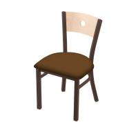 Holland Bar Stool Co. 630 Voltaire 18 Chair With Bronze Finish, Natural Back, And Canter Thatch Seat