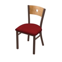 Holland Bar Stool Co. 630 Voltaire 18 Chair With Bronze Finish, Medium Back, And Graph Ruby Seat