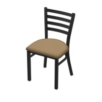 Holland Bar Stool Co. 400 Jackie 18 Chair With Black Wrinkle Finish And Canter Sand Seat