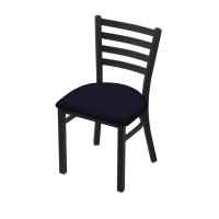 Holland Bar Stool Co. 400 Jackie 18 Chair With Black Wrinkle Finish And Canter Twilight Seat