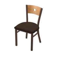 Holland Bar Stool Co. 630 Voltaire 18 Chair With Bronze Finish, Medium Back, And Rein Coffee Seat