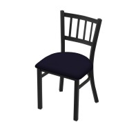 Holland Bar Stool Co. 610 Contessa 18 Chair With Black Wrinkle Finish And Canter Twilight Seat