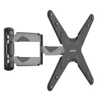 Qualgear Qg-Tm-A-012 Universal Ultra Slim Low Profile Articulating Wall Mount For 23-55 Inches Led Tvs, Black [Ul Listed]