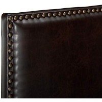 Christopher Knight Home Hilton Leather Headboard, Queen / Full, Brown