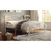 Homelegance Pallina Metal Platform Bed, Twin, White