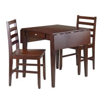 Hamilton 3-Pc Drop Leaf Dining Table With 2 Ladder Back Chairs(D0102Hhmtxy.)
