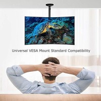 Adjustable Height Tv Ceiling Mount - Swivel And Tilting Vertical Vesa Universal Mounting Bracket, Mounts 14 To 42 Inch Hdtv, Led, Lcd, Plasma, Flat Screen Television Up To 30 Kg - Pyle Pctvm15