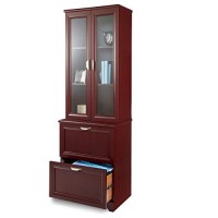 Realspace?Magellan 24 W Lateral 2-Drawer File Cabinet, Classic Cherry