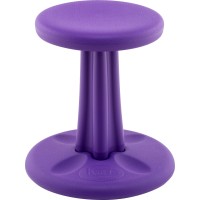 Kore Kids Wobble Chair - Flexible Seating Stool For Classroom & Elementary School, Addadhd - Made In The Usa - Age 6-7, Grade 1-2, Purple (14In)