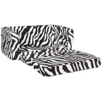 Fun Furnishings Toddler Flip Sofa, Zebra