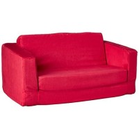 Fun Furnishings Toddler Flip Sofa, Red