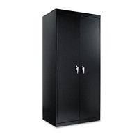 Alera Cm7824Bk Assembled 78-Inch High Storage Cabinet, Wadjustable Shelves, 36W X 24D, Black