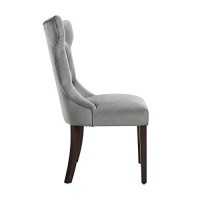 Dorel Living Clairborne Upholstered Dining Chair, Set Of 2, Gray