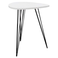 Safavieh Home Collection Wynton Mid-Century Modern White And Black End Table