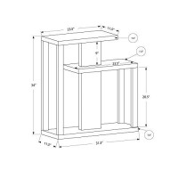 Monarch Specialties Dark Taupe Hall Console Accent Table, 32