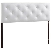 Baxton Studio Baltimore Modern And Contemporary Full White Faux Leather Upholstered Headboard