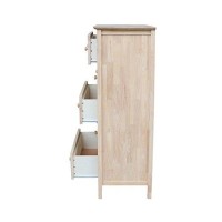International Concepts Dresser With 5 Drawers ,Unfinished