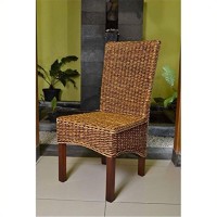 International Caravan Furniture Piece Gaby Woven Banana Dining Chair