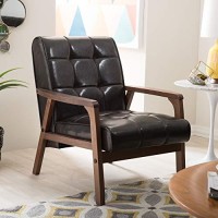 Baxton Studio Mid-Century Masterpieces Club Chair, Brown