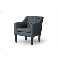 Baxton Studio Brittany Club Chair, Gray