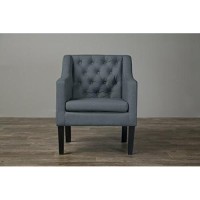 Baxton Studio Brittany Club Chair, Gray