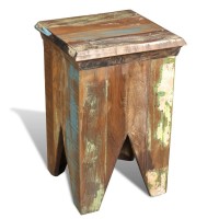 Vidaxl Stool Solid Reclaimed Wood