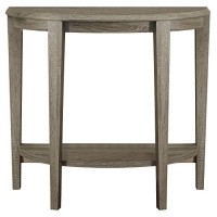 Monarch Specialties Console Table - Narrow Entry Table, 36A L (Dark Taupe)