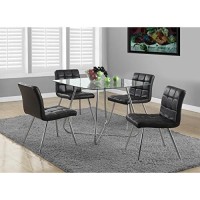 Monarch Specialties , Dining Table Chrome Metal Tempered 40L