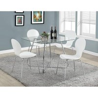 Monarch Specialties , Dining Table Chrome Metal Tempered 40L
