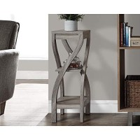 Monarch Specialties Dark Taupe Accent Table, 32