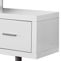 Monarch Specialties Tv Stand With 1 Drawer, 60W, White