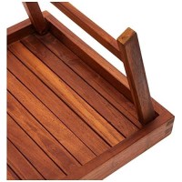 Bare Decor Coco Bed Tray Table In Solid Wood, Teak