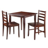 Kingsgate 3-Pc Dinning Table With 2 Hamilton Ladder Back Chairs(D0102Hhmtx7.)
