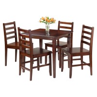 Kingsgate 5-Pc Dining Table With 4 Hamilton Ladder Back Chairs(D0102Hhmtrw.)