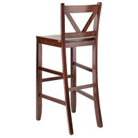 Winsome Piece Fiona Back Stool, Brown