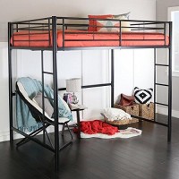 Home Accent Furnishings New Full Over Loft Black Metal Framed Bed