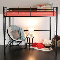 Home Accent Furnishings New Full Over Loft Black Metal Framed Bed