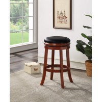 Boraam Backless Bar Height Stool, 29-Inch, Cherry