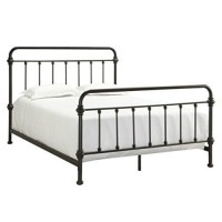 Giselle Antique Dark Bronze Graceful Lines Victorian Iron Metal Bed (Full Size)