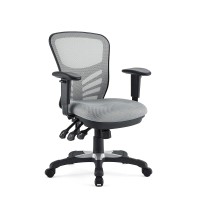 Modway Eei-757-Gry Articulate Ergonomic Mesh Office Chair In Gray