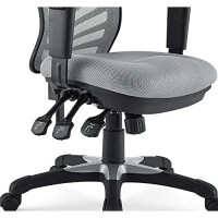 Modway Eei-757-Gry Articulate Ergonomic Mesh Office Chair In Gray