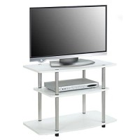 Convenience Concepts Designs2Go 3-Tier Tv Stand, 31.5, White