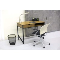 Safco Products 1950Bl Studio Single Drawer Desk, Black