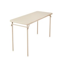 Cosco Folding Serving Table, 20 X 48, Antique Linen