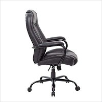 Boss Office Products Heavy Duty Executive Chair With 350Lbs Weight Capacity In Black