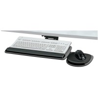 1 - Standard Adjustable Keyboard Tray, Single Knob Adjusts Keyboard Height & Tilt, Tray Rotates To Preferred Work Position, 93841
